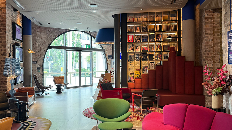 The lobby at 25hours Hotel Sydney The Olympia