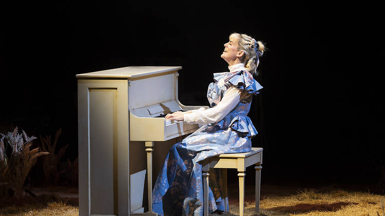 Kala Gare playing piano in 'My Brilliant Career'.