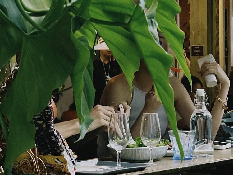 Sip wine slowly in leafy surroundings at GalileOasis Sip wine slowly in leafy surroundings at GalileOasis