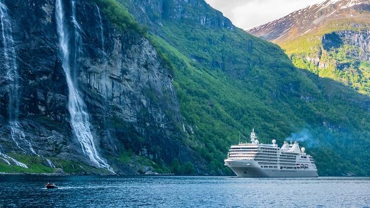 Cruise ship in Norway Cruise ship in Norway