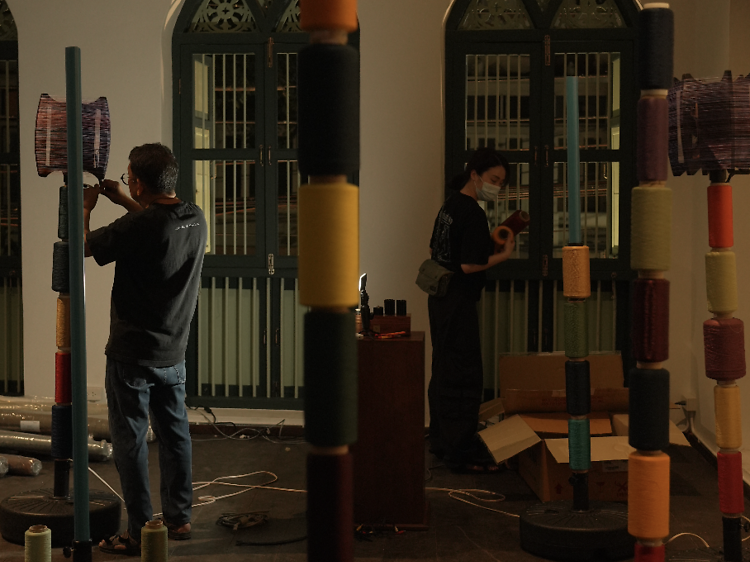 Play merchant through Song Wat's walkable board game Play merchant through Song Wat's walkable board game