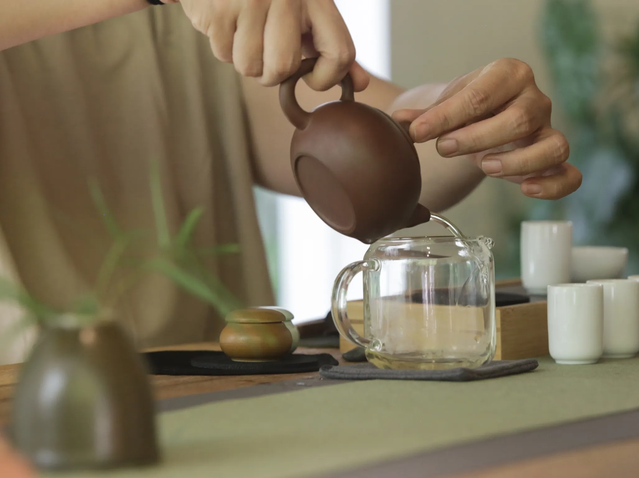 Oolong k&iacute;nai tea szertart&aacute;s, cerem&oacute;nia