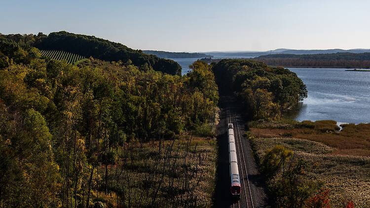 Amtrak train en route Amtrak train en route