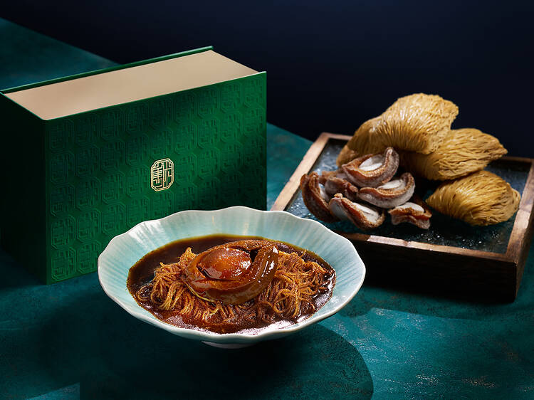 賀年禮盒推介：唐述 溏心鮑魚撈蝦籽麵極品禮盒