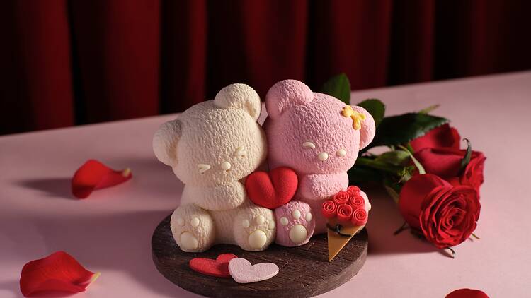 情人節甜品推介：東涌世茂喜來登酒店 可愛小熊造型蛋糕