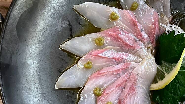 Fish dish with yuzu kosho