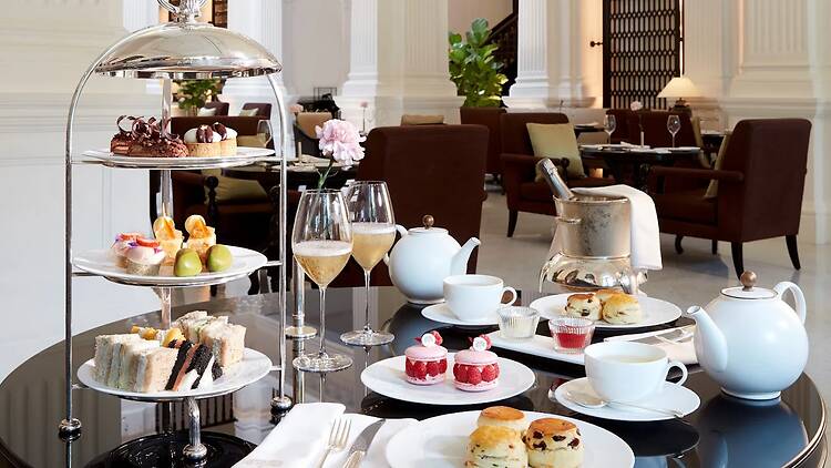 The Grand Lobby at Raffles Hotel