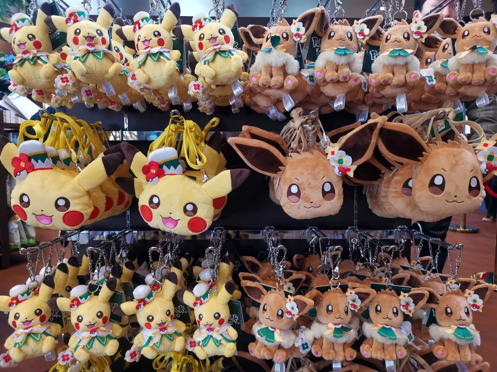 Pikachu and Eevee merch