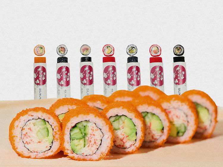 Push-up sushi is the only thing on the menu at this new eatery in NoMad