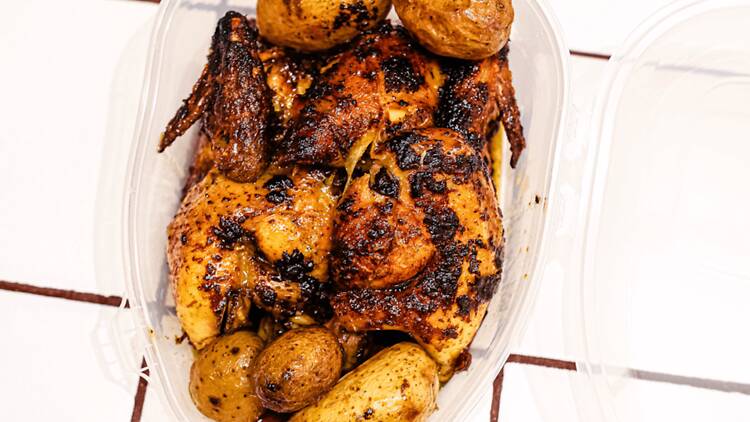 Pollastre a l'ast: Colmado Carpanta