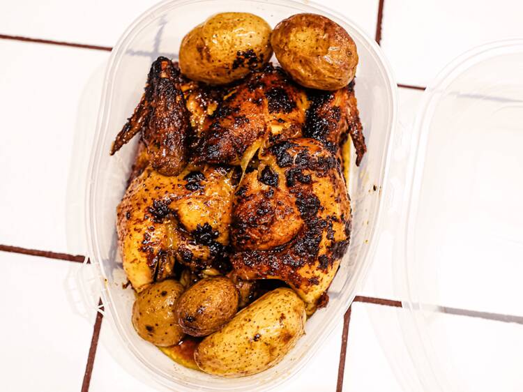 Pollastre a l'ast: Colmado Carpanta