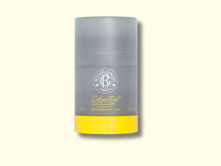 Um desodorizante com cheiro a limão Um desodorizante com cheiro a limão