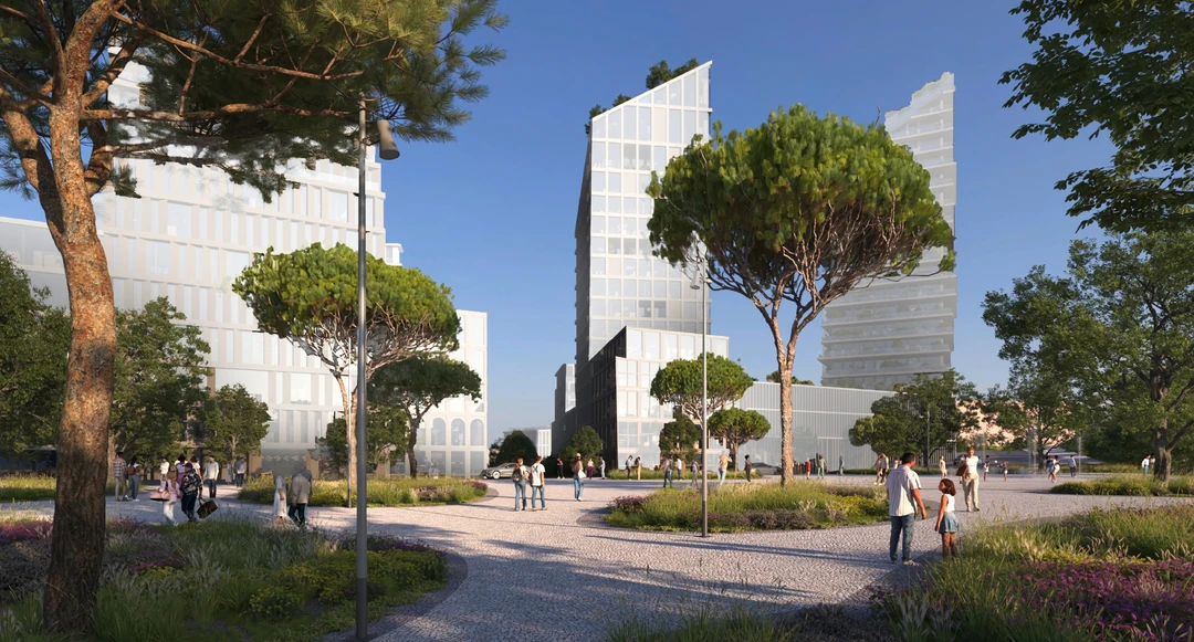 Imagem 3D da Unidade de Execu&ccedil;&atilde;o de Marvila-Beato