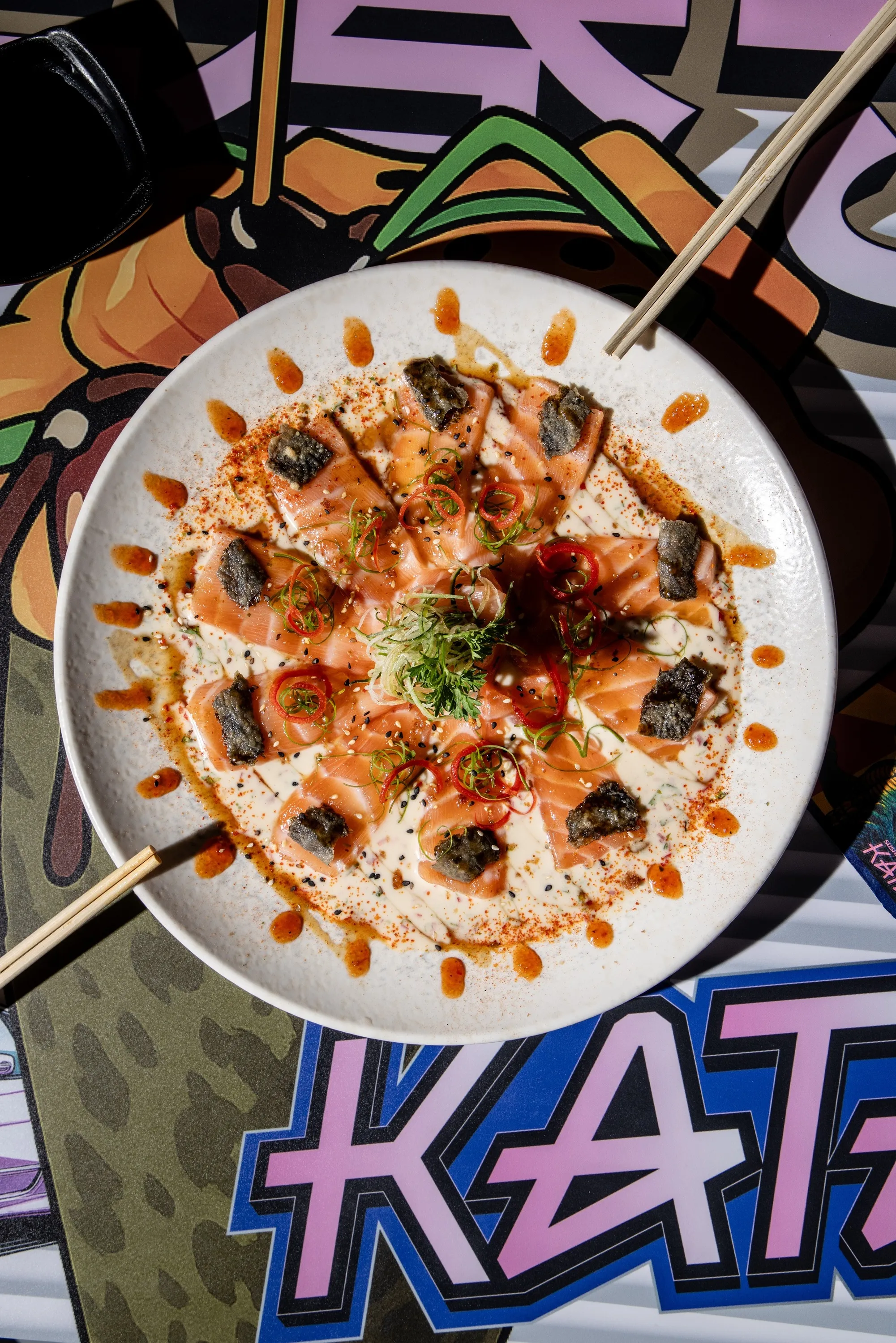 Usuzukuri de salm&atilde;o e coco