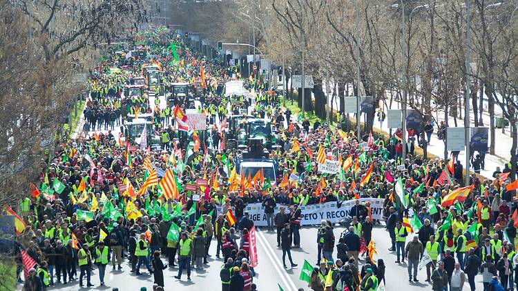 Tractorada. Unión de Pequeños Agricultores y Ganaderos