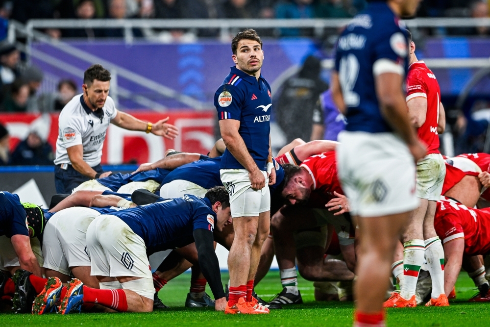Antoine Dupont of France during the Six Nations