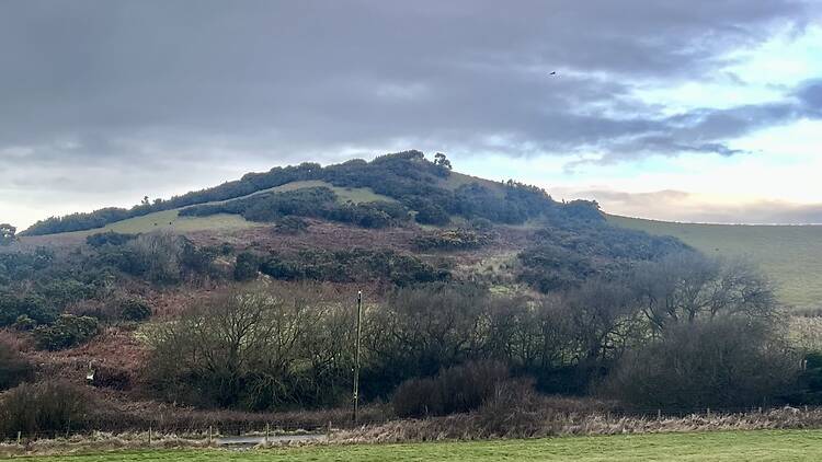 A mound on the Cumbrian coast