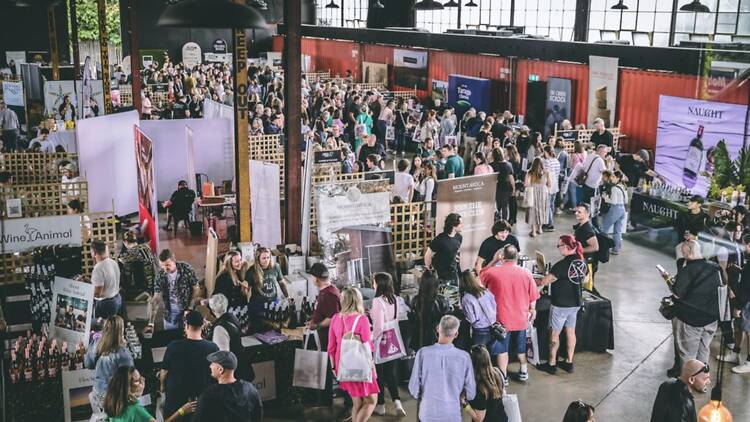 Crowds inside Wine & Cheese Fest
