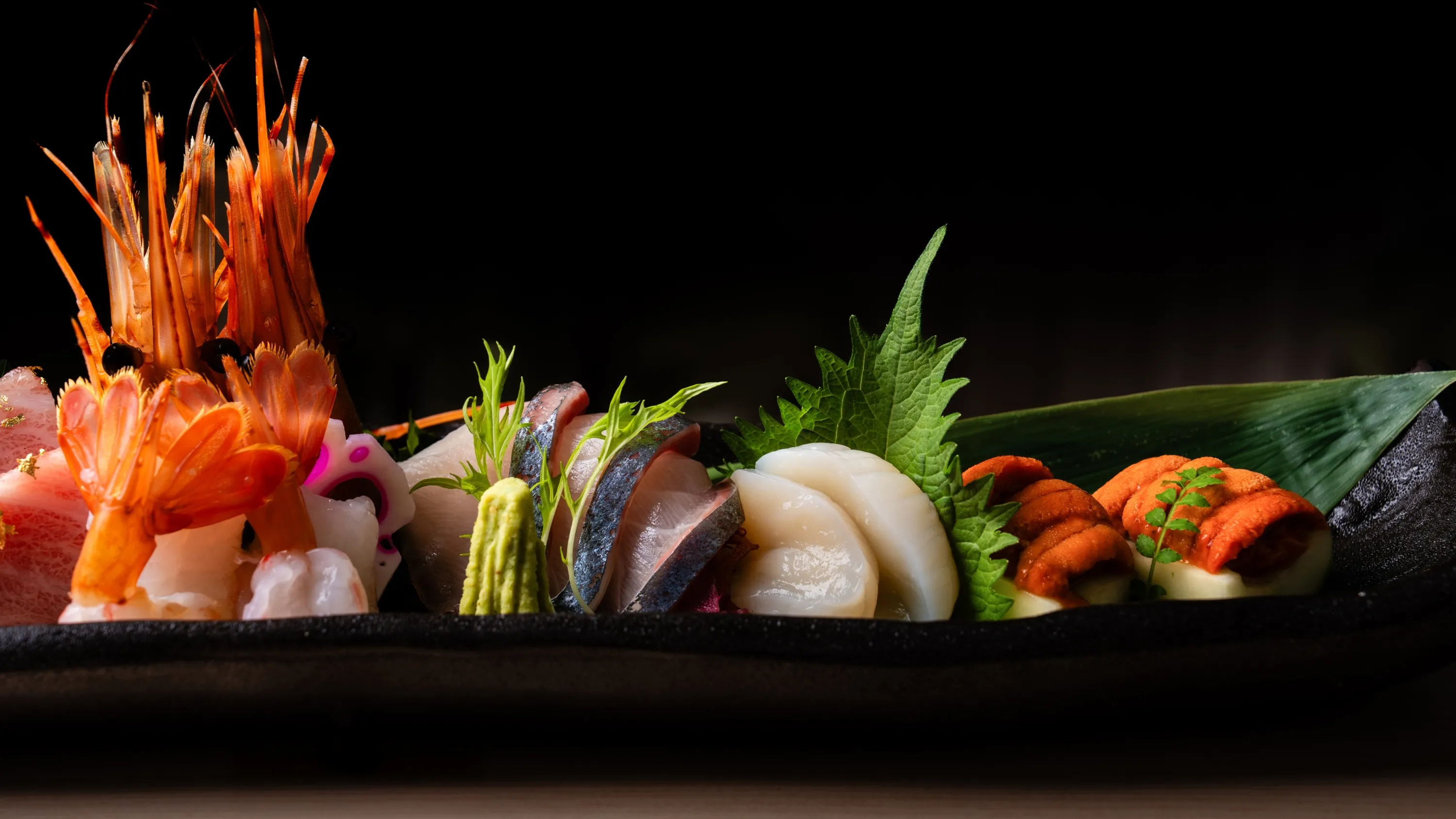 Shiro sashimi platter