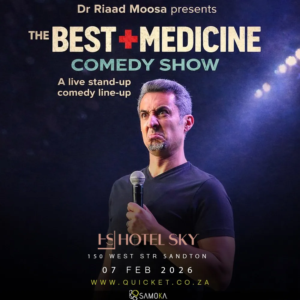Dr Riaad Moosa The Best Medicine Comedy Show poster