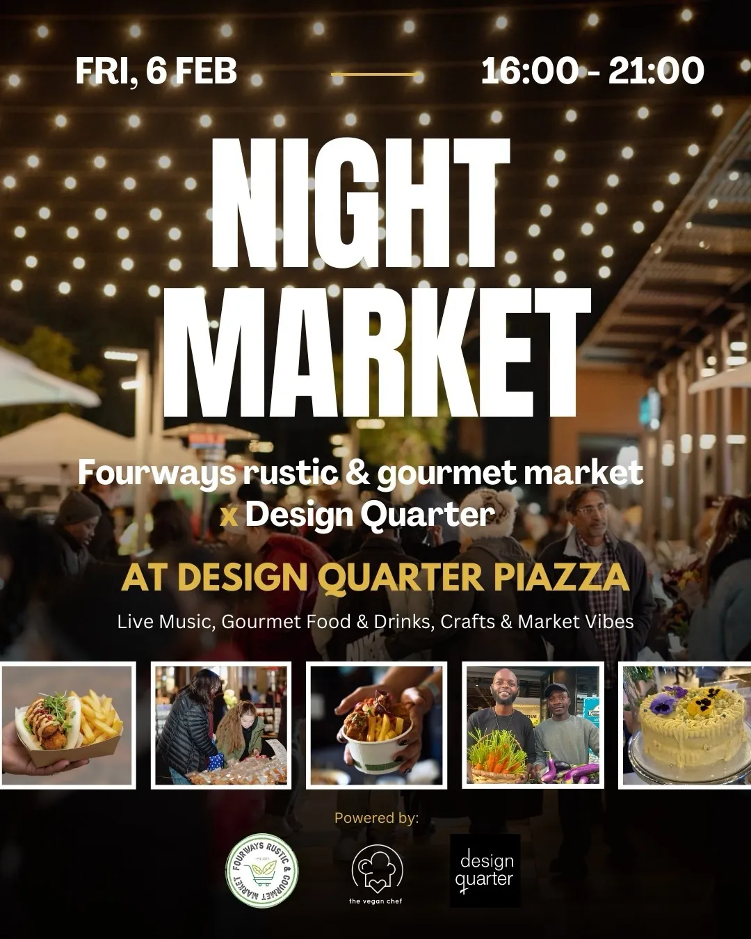 Fourways Rustic & Gourmet Market Night Market Poster