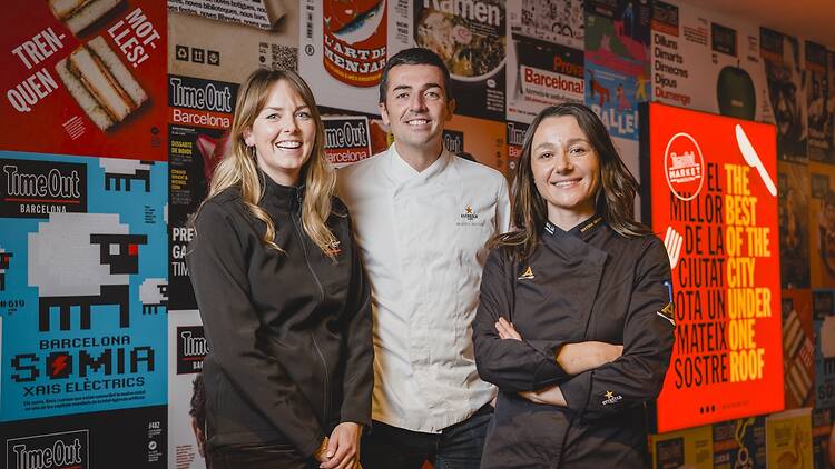 Matina Ismail de Casa Amàlia, Miquel Antoja de Foodlona i Marine Droulers de Valrhona