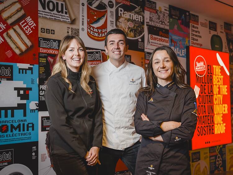 Matina Ismail de Casa Amàlia, Miquel Antoja de Foodlona i Marine Droulers de Valrhona