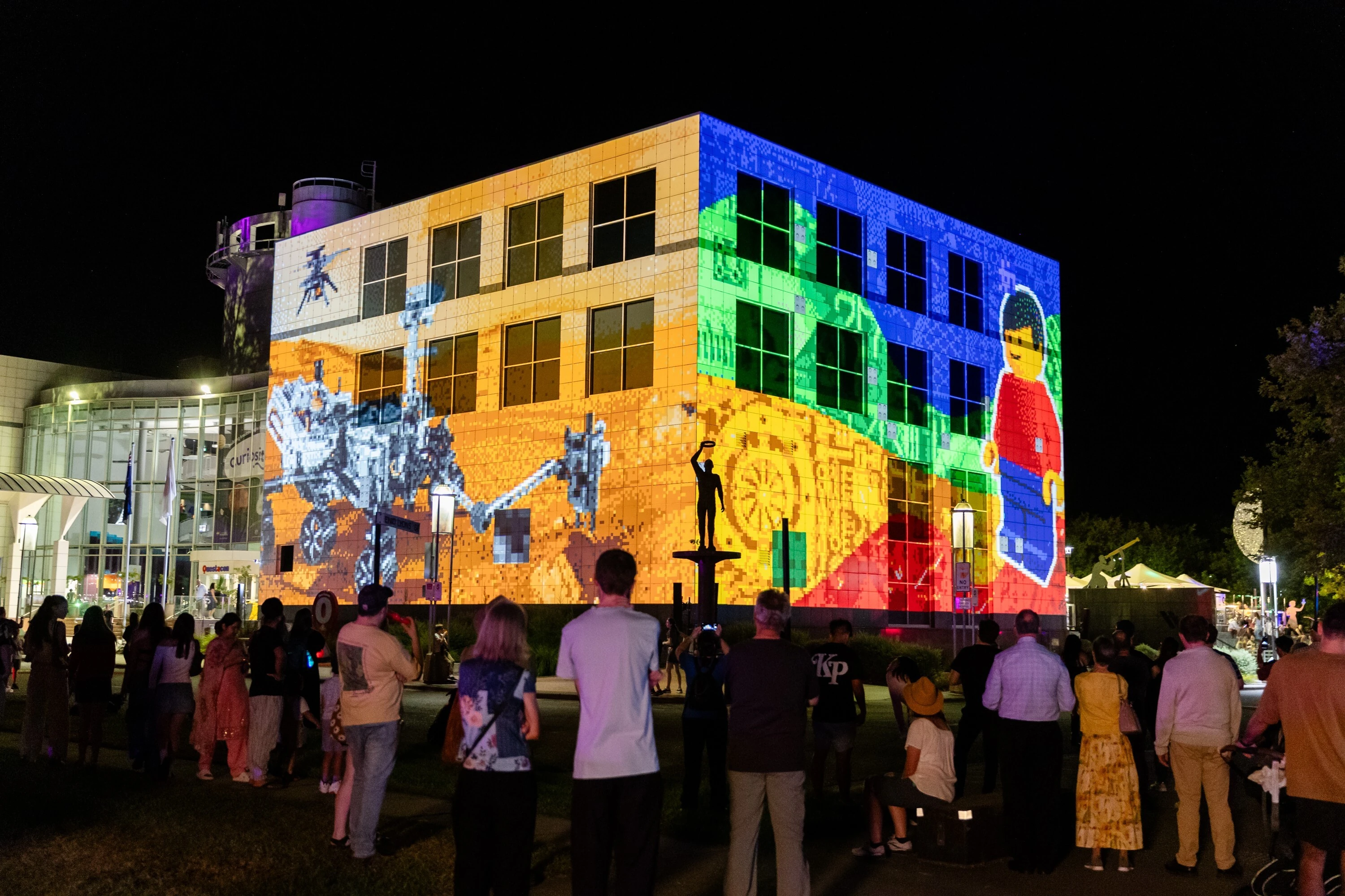 Illuminated building