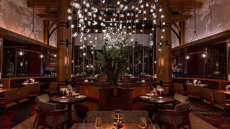 The main dining room at Napa Rose at Disney's Grand Californian Hotel & Spa at the Disneyland Resort in Anaheim.