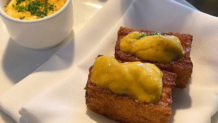 prawn toast at Lee Ho Fook restaurant, Sydney