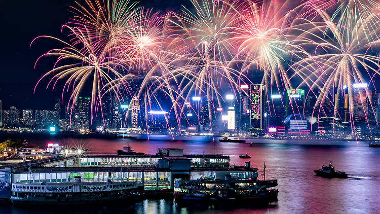 Hong Kong Lunar New Year fireworks
