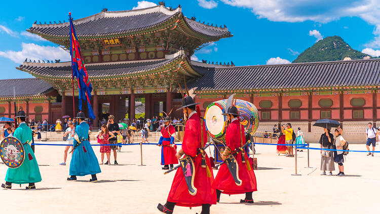 Seollal at Gyeongbokgung Palace, South Korea