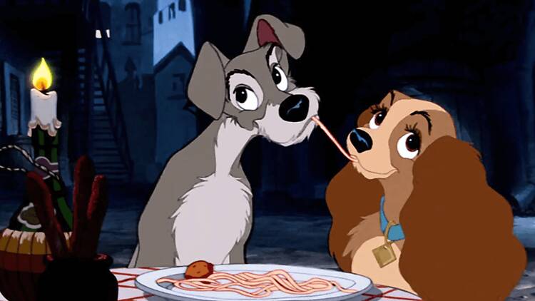 fotograma de La Dama y el Vagabundo