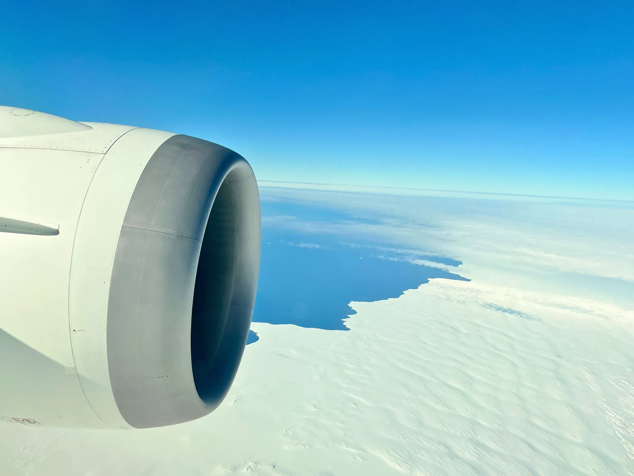 Antarctica from plane