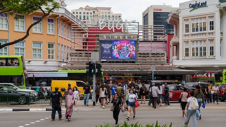 Singapore, Singapore - Mar 17 2025: Bugis is an area in Singapore that covers Bugis Street, now located within the Bugis Junction shopping mall.