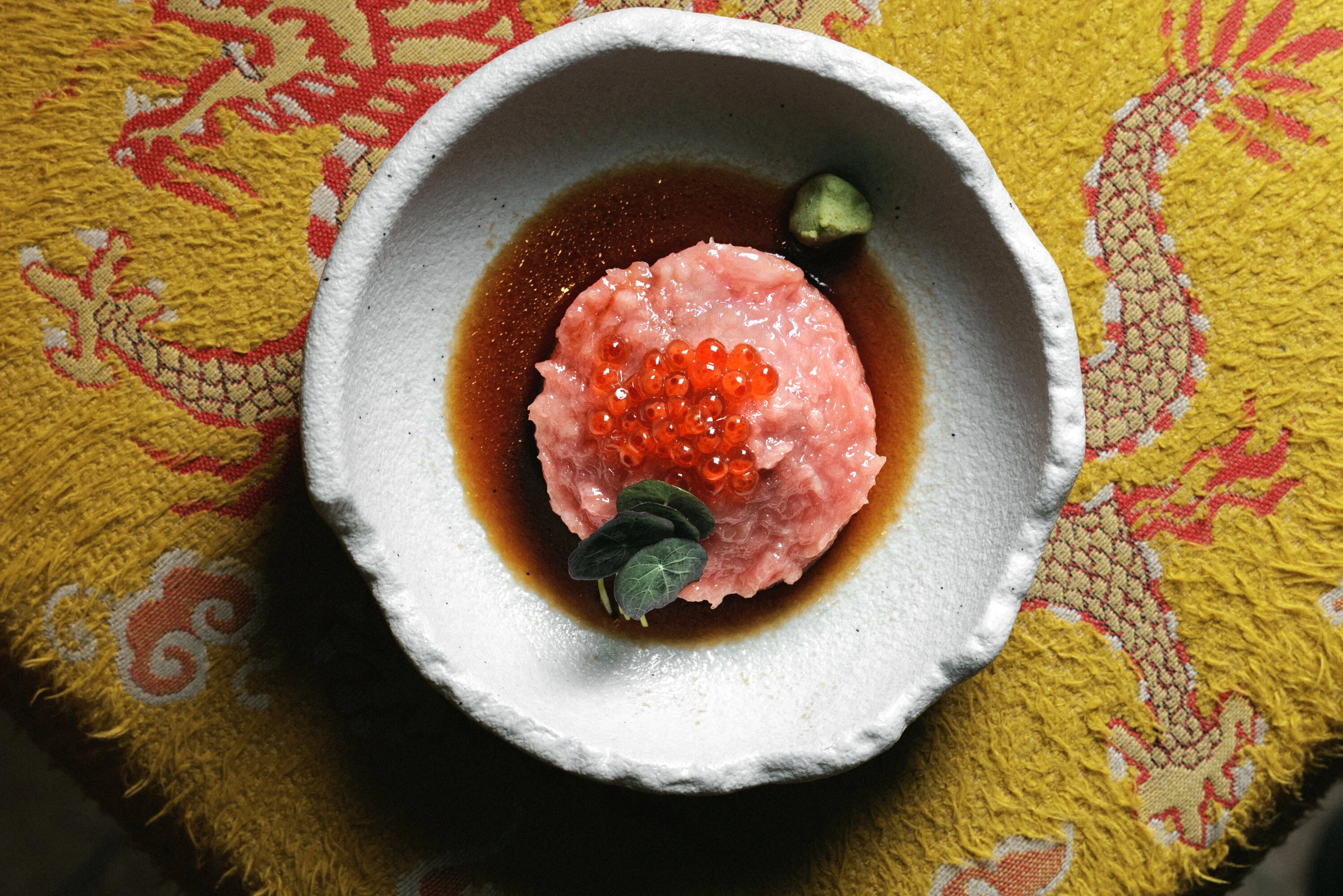 Otoro tataki, wasabi e tosa