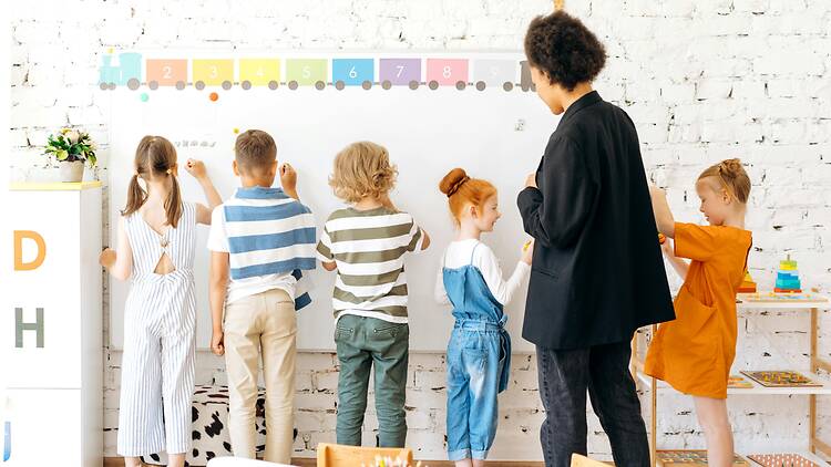 children at kingergarten