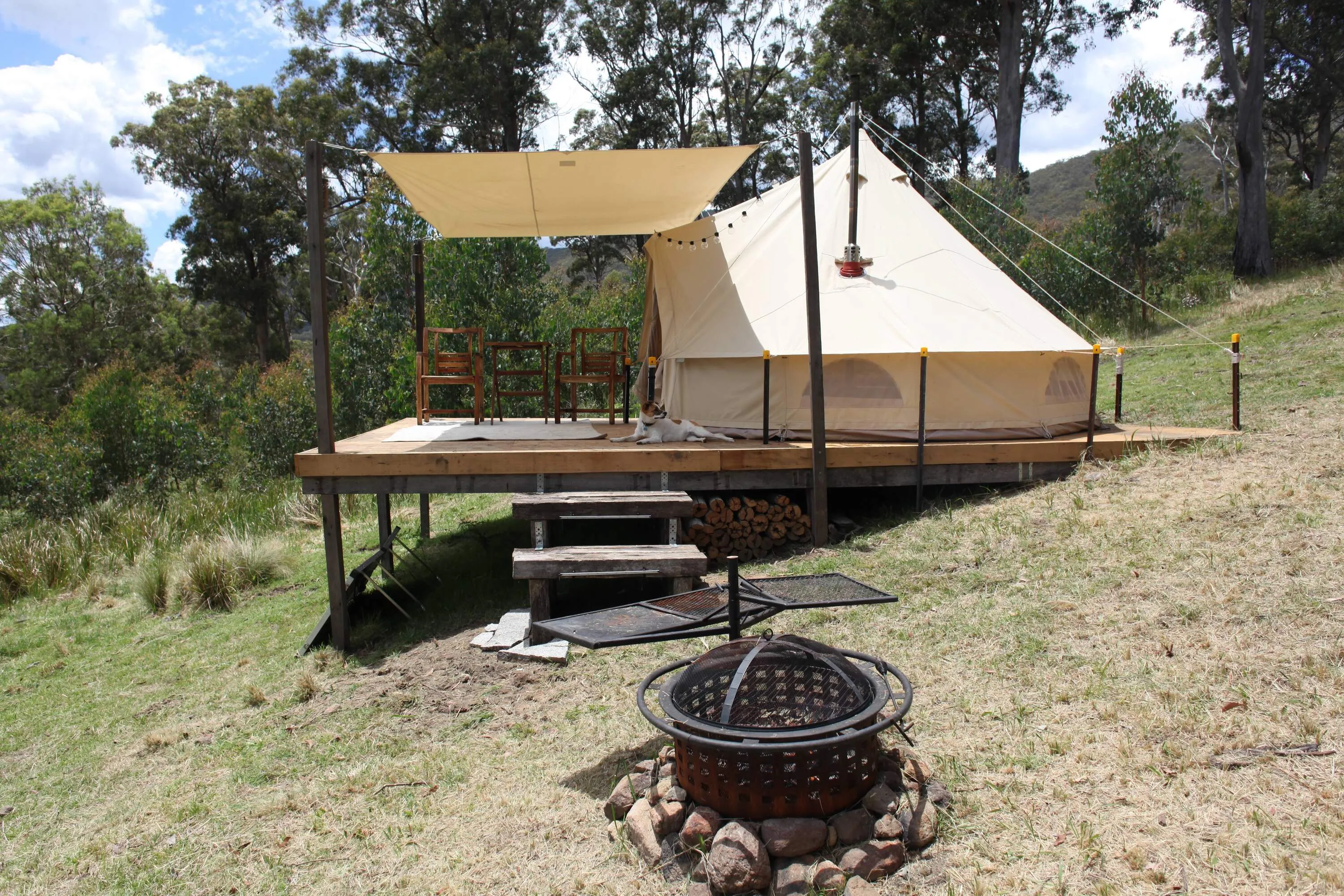 Glamping tent