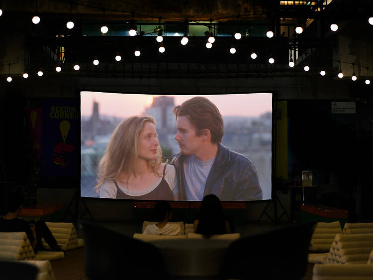 Walk Lumpini then watch Before Sunrise on floors at Slowcombo's Valentine's Movie Night