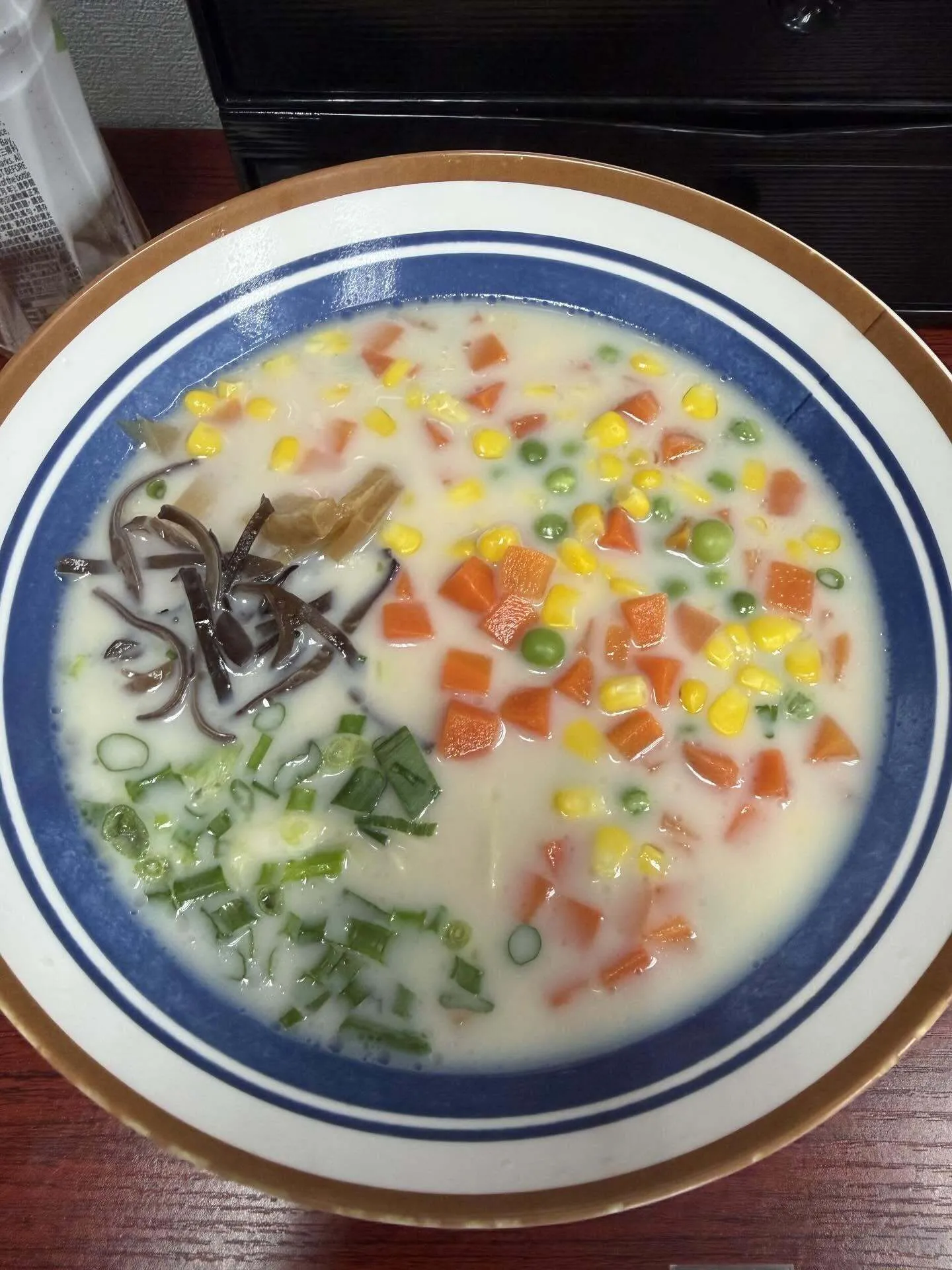 three colour bean ramen