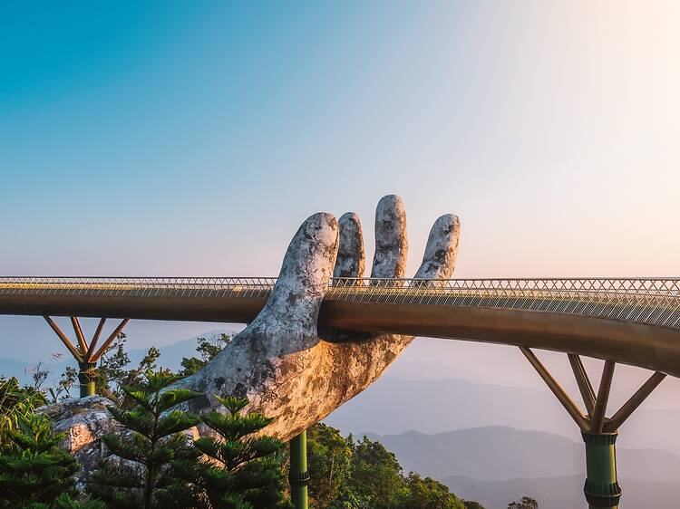 Golden Bridge in Bana hills, Danang Vietnam Golden Bridge in Bana hills, Danang Vietnam