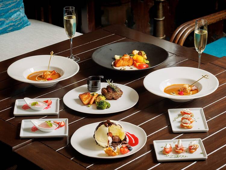 Go classic with a very slow lunch (or dinner!) that ends with a  chocolate dome