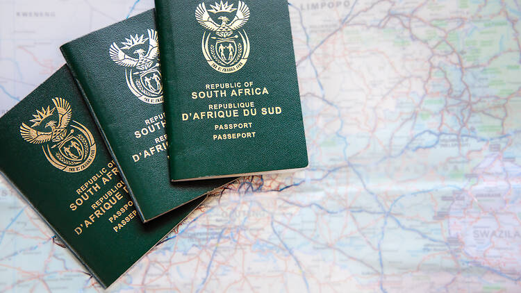 Three South African passports