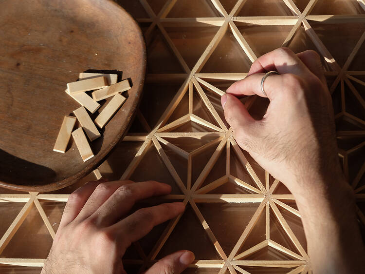 Making a Japanese lamp with Mokko