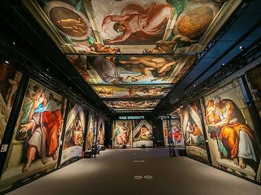 A touring experience that throws you into Michelangelo's Sistine Chapel opens in Boston today A touring experience that throws you into Michelangelo's Sistine Chapel opens in Boston today