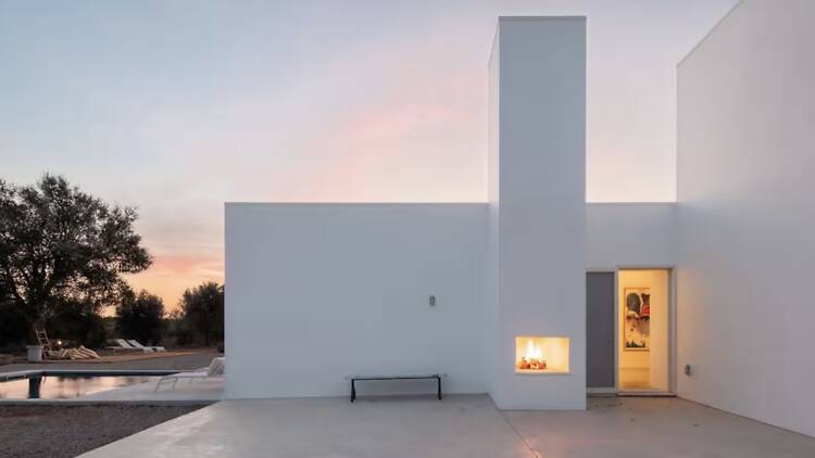 The Architect's Dream: Concrete & Cork Villa