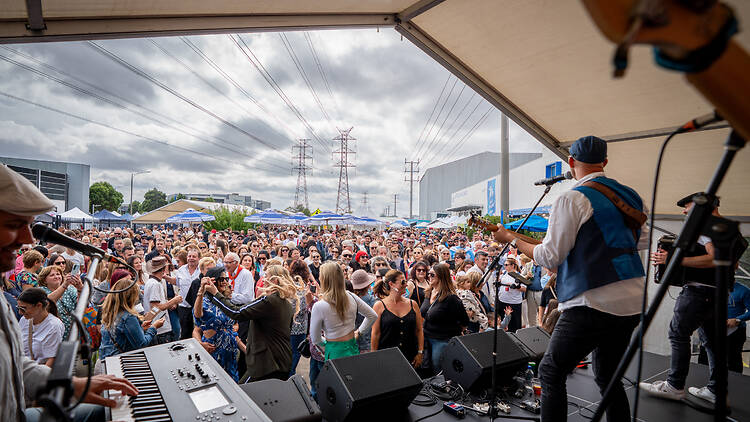 Ricotta Festival That's Amore music on stage at Ricotta Festival That's Amore
