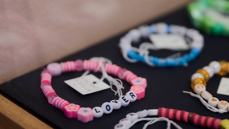 Friendship bracelets.