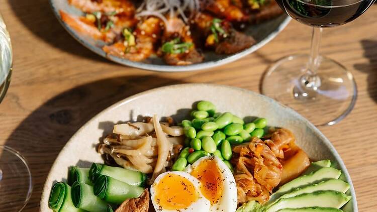 Delicious food at QLounge wine restaurant and sushi bar