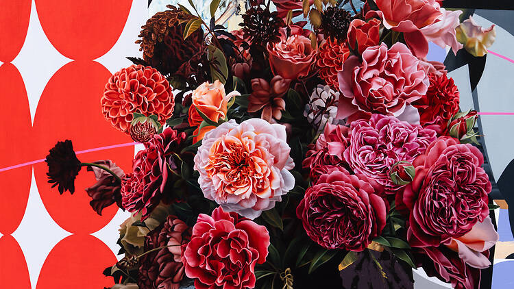 Find mountains behind hair strands at Eternal exhibition